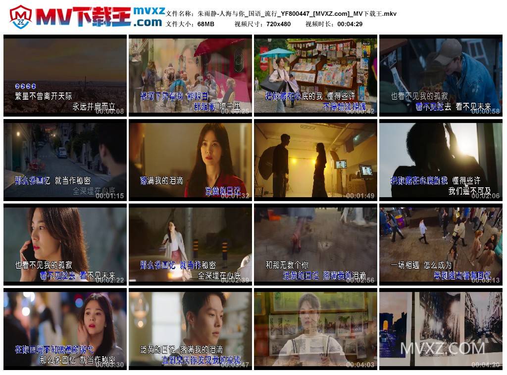 朱雨静-人海与你_国语_流行_YF800447